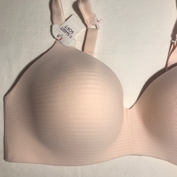HANES ULTIMATE T-SHIRT SOFT WIREFREE MOLDED CUP CONVERTIBLE BRA SZ 36D NWT SOLD - Picture 3 of 8